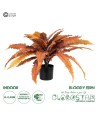 GloboStar® Artificial Garden BLOODY FERN 20057 Τεχνητό Διακοσμητικό Φυτό Αιματόφυλλη Φτέρη Υ40cm